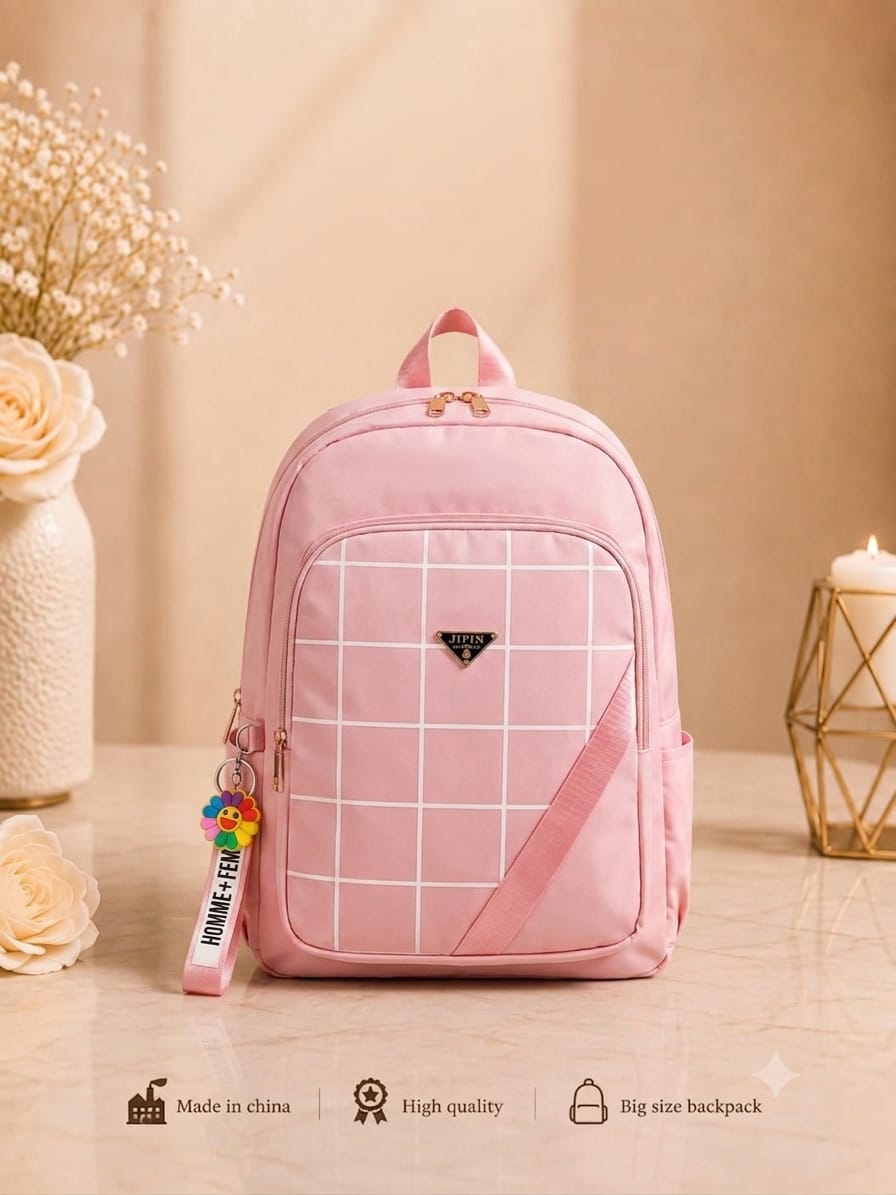Urban Check Large Capacity Backpack