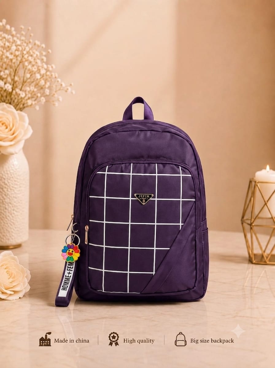 Urban Check Large Capacity Backpack