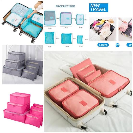 6pcs/Set Travel Storage Bag